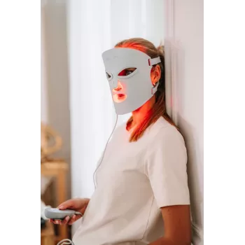 Maska LED do terapii światłem Beautifly AuraSkin Pro - 7 kolorów, 192 diody, ładowana