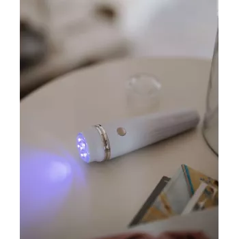 Beautifly Glossy Acne Young Sonic Facial Cleansing Brush z Niebieską Terapią LED i Funkcją Ogrzewania, Rose Gold/Różowy