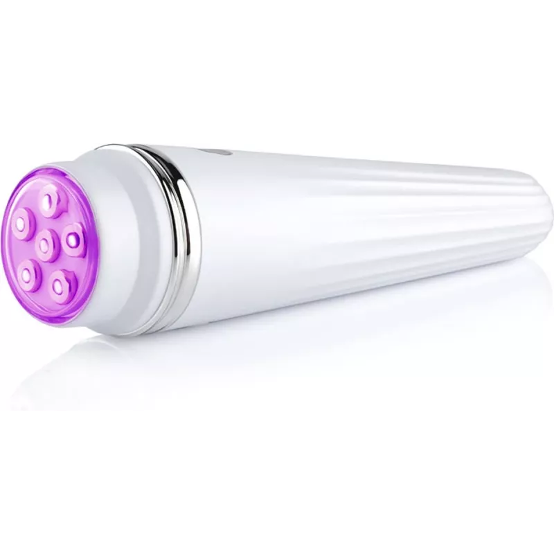 Beautifly Glossy Acne Young Sonic Facial Cleansing Brush z Niebieską Terapią LED i Funkcją Ogrzewania, Rose Gold/Różowy