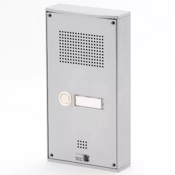 Behnke Serie 5 Zestaw domofonu IP natynkowego 1 przycisk srebrny (5-0055)