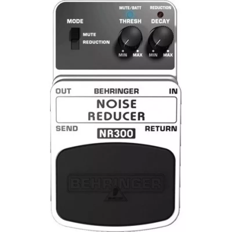 Behringer NR300 Noise Gate Pedał Efektów z Pętlą Send/Return dla Gitary, Basu, Keyboardów i Wokali