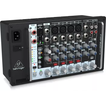 Behringer PMP500MP3 500W 8-kanałowy Mikser zasilany z odtwarzaczem MP3 i KLARK TEKNIK FX