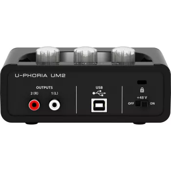Behringer UM2 interfejs audio USB z przedwzmacniaczem XENYX Mic i zasilaniem fantomowym +48V