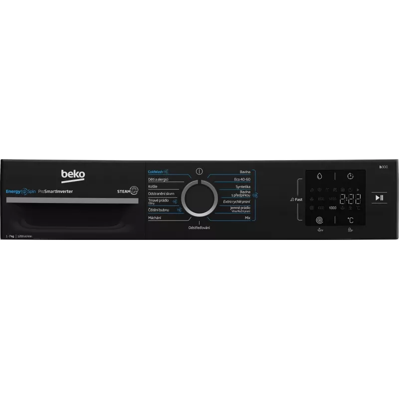 Beko BM3WFU3721WBW 7 kg 1200 obr./min pralka ładowana od przodu z SteamCure i Bluetooth