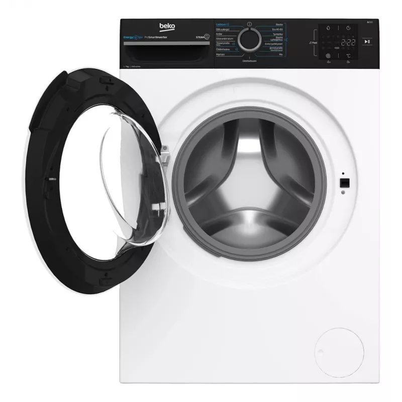 Beko BM3WFU3721WBW 7 kg 1200 obr./min pralka ładowana od przodu z SteamCure i Bluetooth