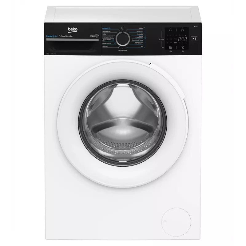 Beko BM3WFU3721WBW 7 kg 1200 obr./min pralka ładowana od przodu z SteamCure i Bluetooth
