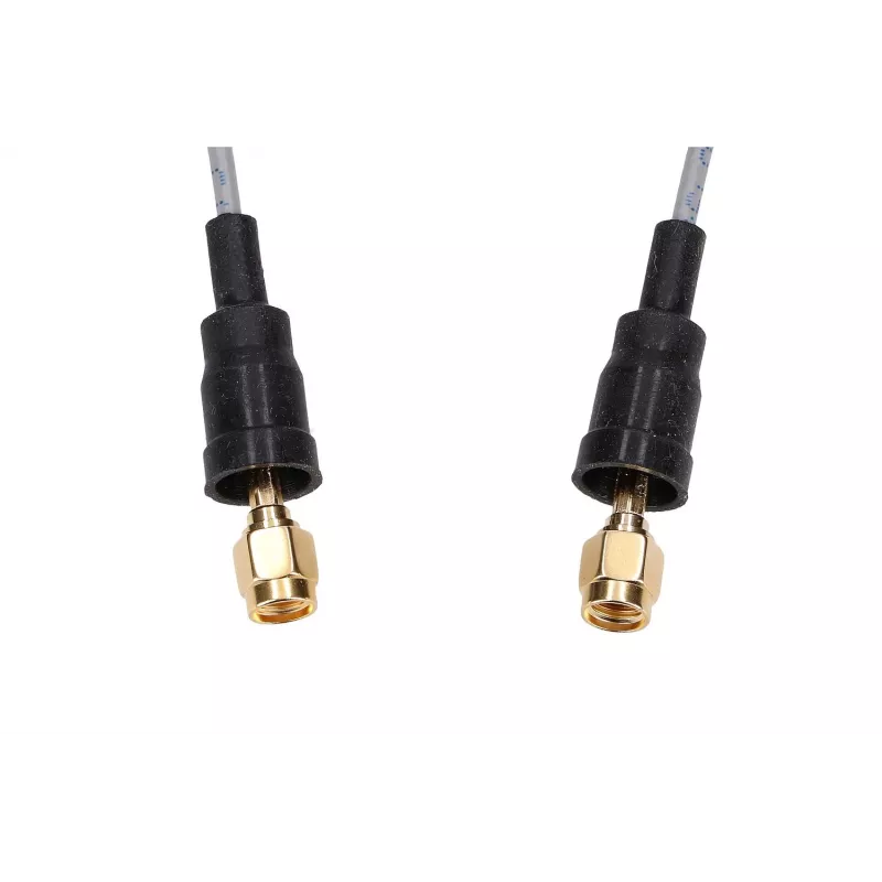 Belden RP-SMA/RP-SMA 50cm RF100LL koncentryczny kabel pigtail, 50 Ohm, czarny