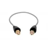 Belden RP-SMA/RP-SMA 50cm RF100LL koncentryczny kabel pigtail, 50 Ohm, czarny