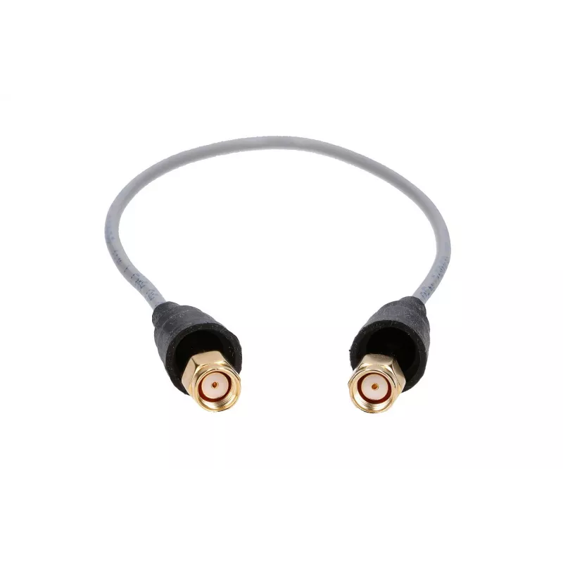 Belden RP-SMA/RP-SMA 50cm RF100LL koncentryczny kabel pigtail, 50 Ohm, czarny