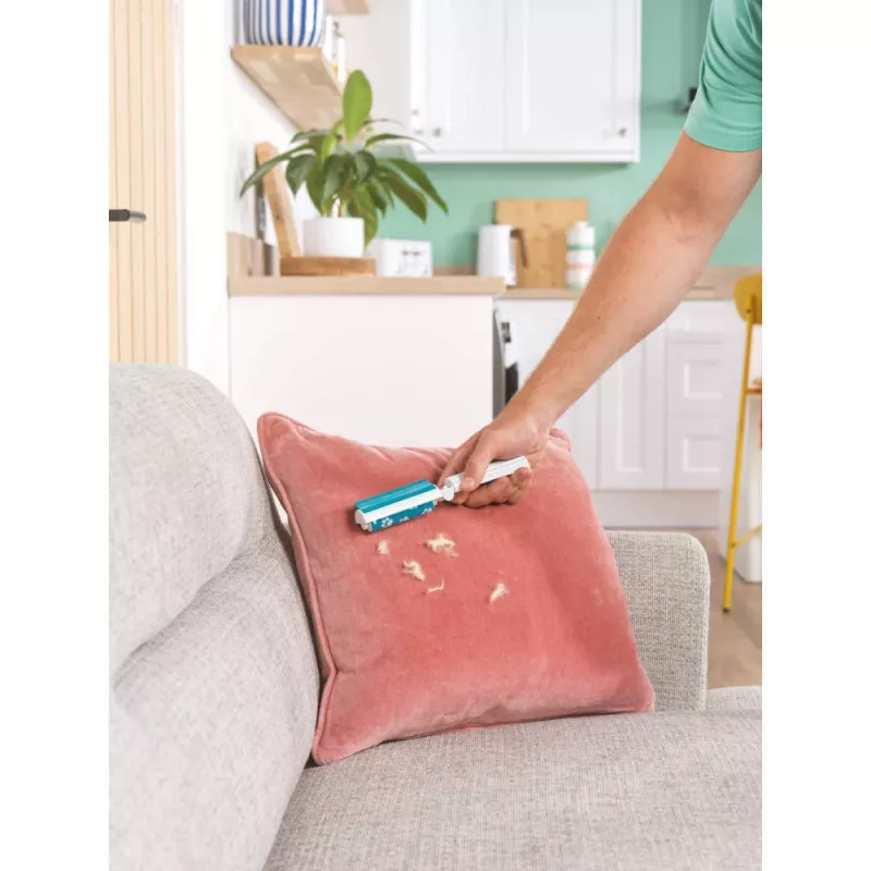 Beldray LA00000018UFFEU7 Zestaw wałków antybakteryjnych Anti-bac Gel Lint Roller - Wielokrotnego użytku silikonowy wałek do usuwania kłaczków z odzieży, tapicerki i sierści zwierząt - Niebieski/Szary
