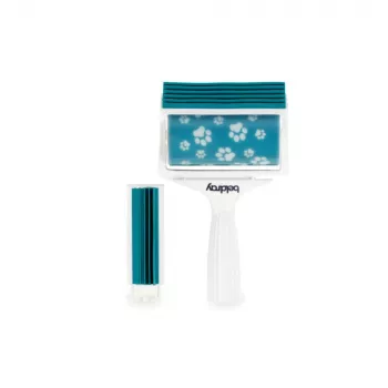 Beldray LA00000018UFFEU7 Zestaw wałków antybakteryjnych Anti-bac Gel Lint Roller - Wielokrotnego użytku silikonowy wałek do usuwania kłaczków z odzieży, tapicerki i sierści zwierząt - Niebieski/Szary