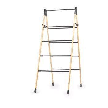 Beldray LA00000051EU7 Bambusowy Suszarka na Ubrania - Składana A-Frame, 7m Powierzchni Suszenia, 12 Prętów, 2 Poziomy, Naturalny Bambus