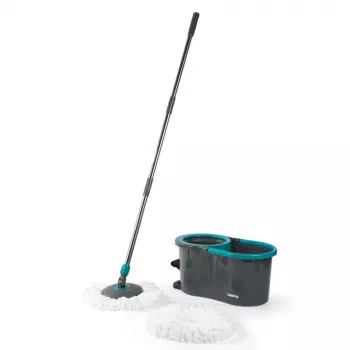 Beldray LA00000186UFEU7 Anti-bac Spin & Wring Mop Set - Grey/Blue