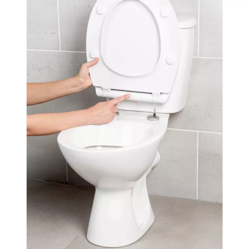 Beldray LA00000201WPEU7 Anti-bac Ultra-Slim Deska sedesowa, biała