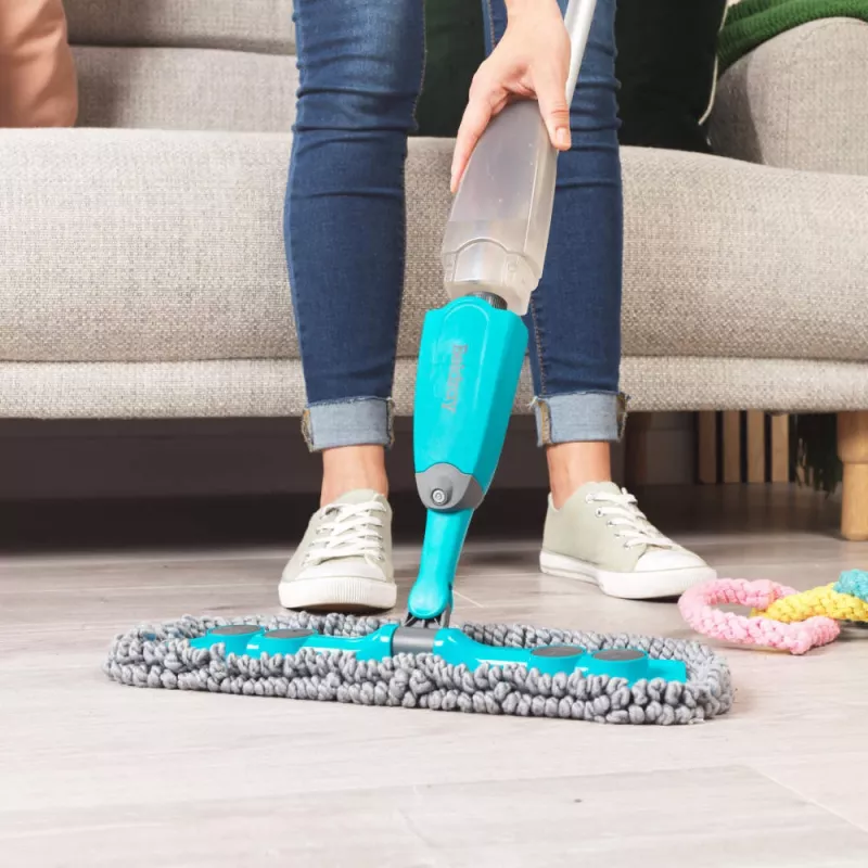 Beldray LA034245UFFEU7 Anti-bac Pet Plus+ 2-w-1 Mop z rozpylaczem - szary/niebieski