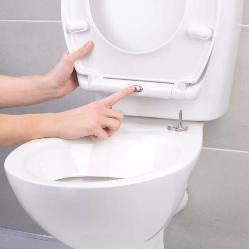 Beldray LA037062PEU7 Antybakteryjna deska sedesowa z szybkim zwalnianiem, biała