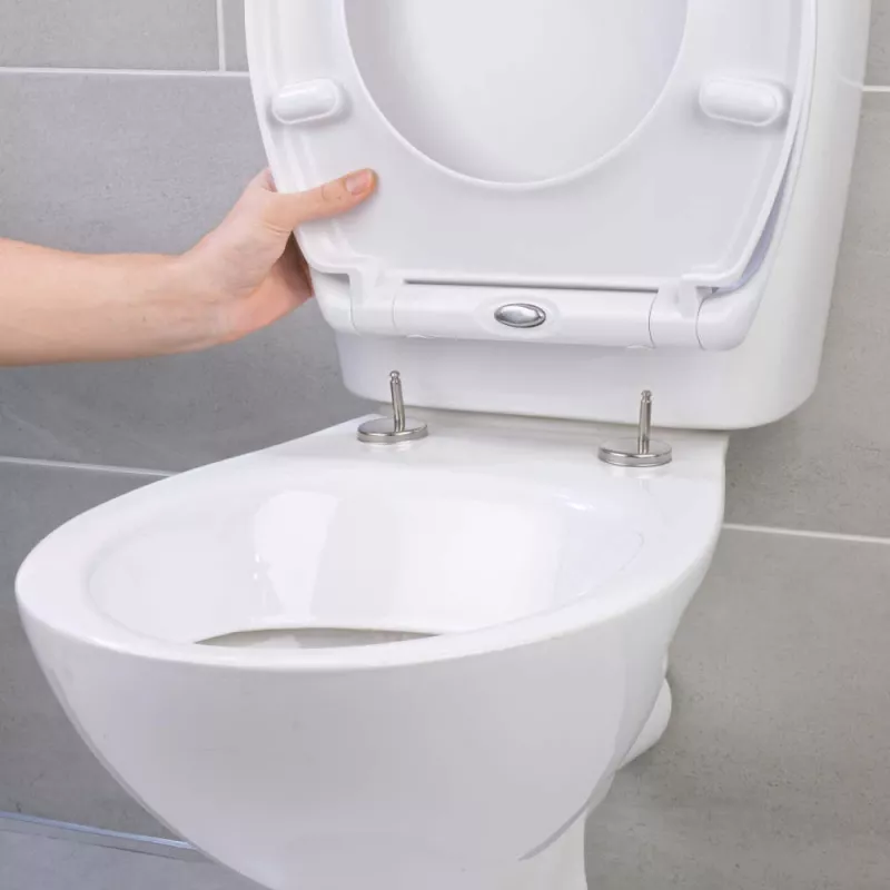 Beldray LA037062PEU7 Antybakteryjna deska sedesowa z szybkim zwalnianiem, biała