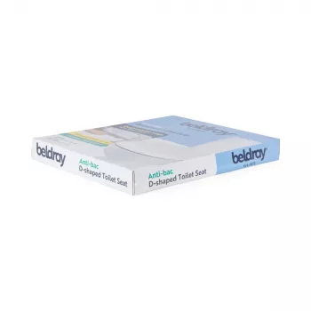 Beldray LA072771PEU7 Anti-bac Deska sedesowa w kształcie litery D, biała