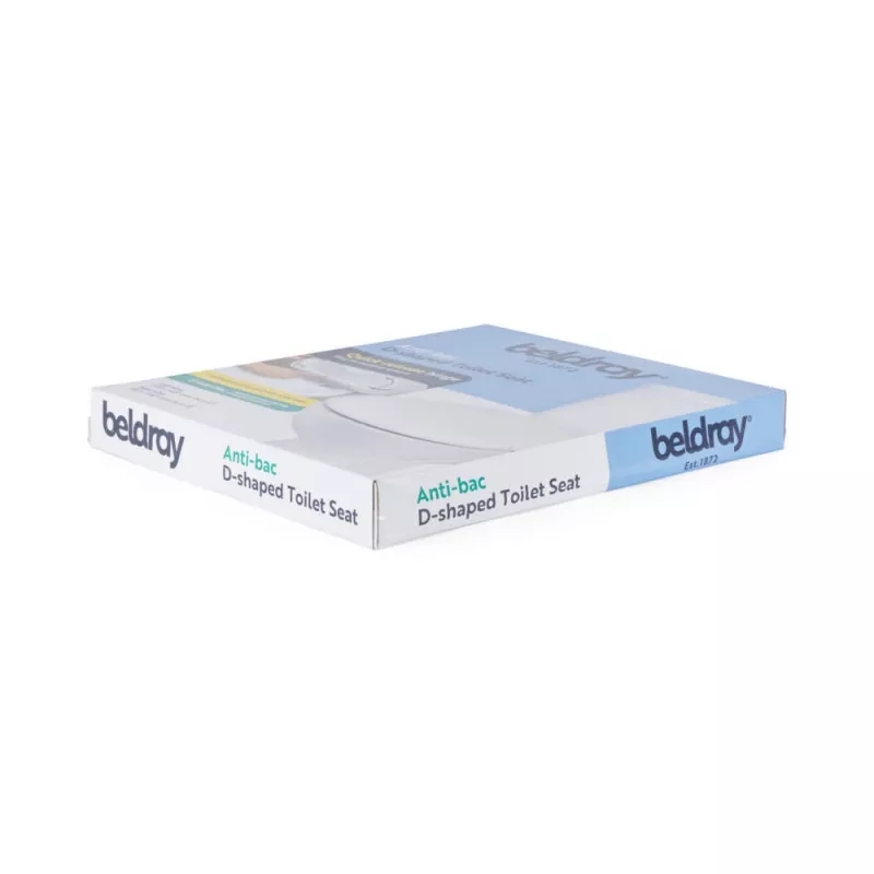 Beldray LA072771PEU7 Anti-bac Deska sedesowa w kształcie litery D, biała