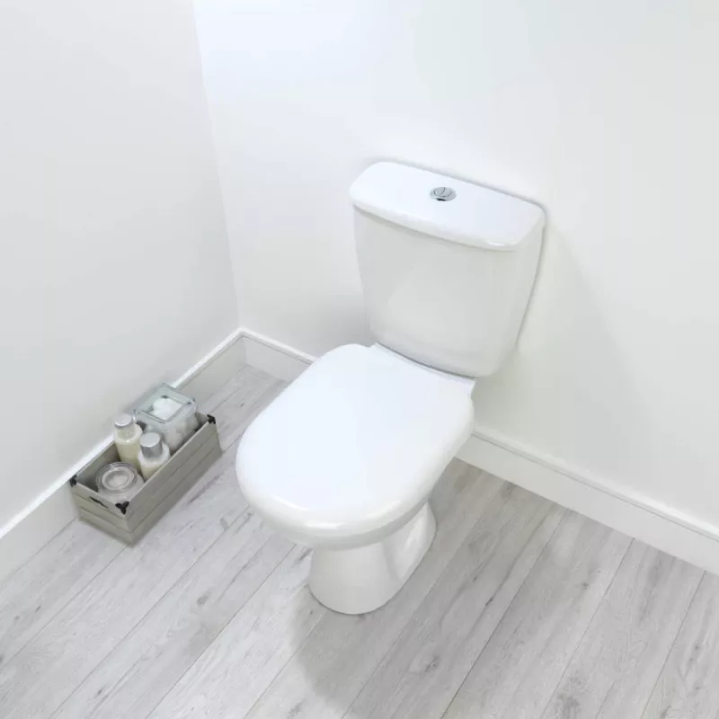 Beldray LA072771PEU7 Anti-bac Deska sedesowa w kształcie litery D, biała