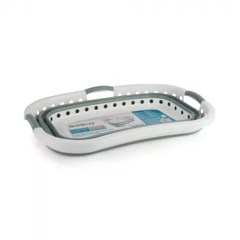 Beldray LA072979GRNFEU7 37 L Składany Kosz na Pranie Hip Hugger - Zielony