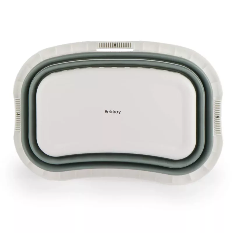 Beldray LA072979GRNFEU7 37 L Składany Kosz na Pranie Hip Hugger - Zielony
