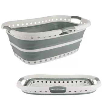 Beldray LA072979GRNFEU7 37 L Składany Kosz na Pranie Hip Hugger - Zielony