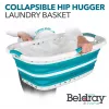 Beldray LA072979TQFEU7 37 L Składany Kosz na Pranie Hip Hugger Turkusowy