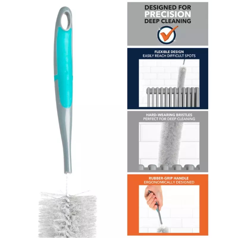 Beldray LA077653FEU7 Szczotka do grzejników Deep Clean - szary/czarny, 75 cm