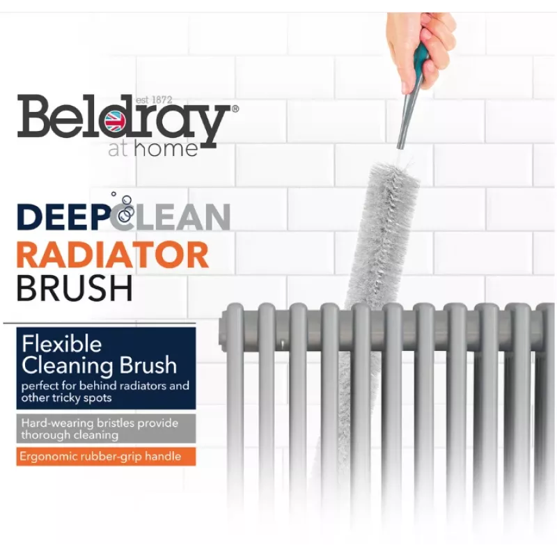 Beldray LA077653FEU7 Szczotka do grzejników Deep Clean - szary/czarny, 75 cm