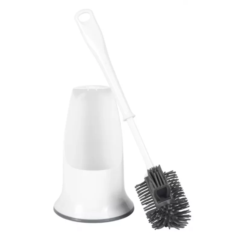 Beldray LA084538PUFFEU7X Antibac Silikonowa Szczotka do Toalety z Uchwytem, Fioletowa