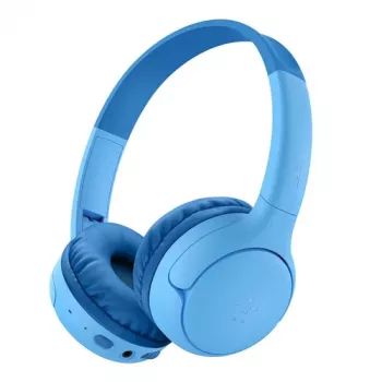 Belkin Soundform Mini 2 Kids Bezprzewodowe słuchawki nauszne – niebieskie