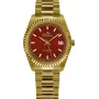 Zegarek damski BELLEVUE H18 na kwarc 30mm srebrna tarcza czarny skórzany pasek