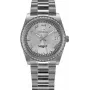Zegarek damski BELLEVUE H3 na kwarc 36mm Stal nierdzewna Biała tarcza Czarna skóra