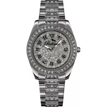 BELLEVUE Woman B21 32mm Quartz Analog Watch Stainless Steel Mesh Strap