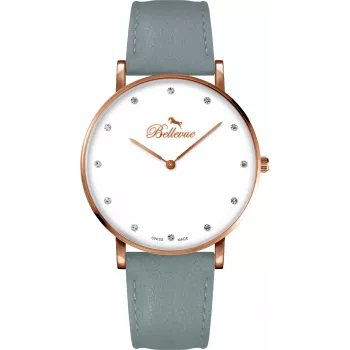 Zegarek BELLEVUE Woman B55 40mm Różowe Złoto Stal Szlachetna Kwarcowy