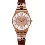 Zegarek BELLEVUE Woman D17 33mm Stal nierdzewna Srebrna tarcza Czarna skóra