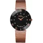 Zegarek BELLEVUE Woman F102 26mm Kwarcowy Analogowy Biała Tarcza Czarny Skórzany Pasek