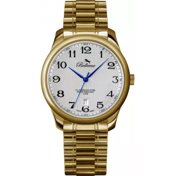 Zegarek BELLEVUE Woman F11 35mm Swiss Quartz ze stali nierdzewnej i skóry czarny