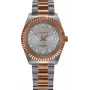 BELLEVUE Woman H21 38mm Quartz Analog Watch White Dial Black Leather Strap