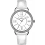Zegarek BELLEVUE A69 dla kobiet, kwarcowy, 38mm, biała tarcza, czarna skóra