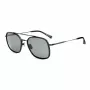 Okulary przeciwsłoneczne Belstaff Avedon S118 dla mężczyzn - czarna oprawka acetatowa, szare soczewki poliwęglanowe, ochrona UV400, 56/20/145 mm