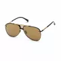 BELSTAFF BECKINGTONNEG Męskie okulary przeciwsłoneczne prostokątne - czarna oprawka, soczewki dymne, 61/12/145 mm
