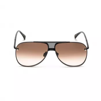 Okulary przeciwsłoneczne Belstaff Beckinton dla mężczyzn - czarna oprawka acetatowa, szare soczewki 61/12/145 mm UV400