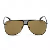 BELSTAFF BEKINGTONNEG Męskie okulary przeciwsłoneczne prostokątne - czarna oprawka, szare szkła 61/12/145 mm
