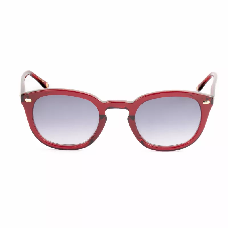 Okulary przeciwsłoneczne damskie Belstaff Grasmere-S179 - czarna oprawka acetatowa, szare soczewki poliwęglanowe, 47/23/145 mm, ochrona UV400
