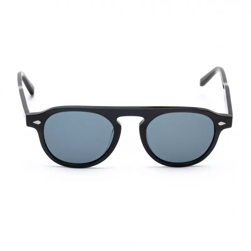 BELSTAFF LARSSON-NEGRO Unisex Okulary Przeciwsłoneczne 49/21/145 mm Czarna Oprawka Szare Szkła UV400