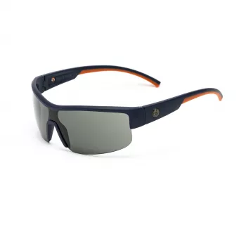 BELSTAFF MAN BLOODHOUNDAZU Okulary przeciwsłoneczne Pilot Metal Gunmetal Niebieskie Soczewki 65/12/125 mm