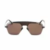 BELSTAFF MAN MAXFORDNEGROW Okulary przeciwsłoneczne 57/18/145 mm Czarna oprawka Szare szkła UV400