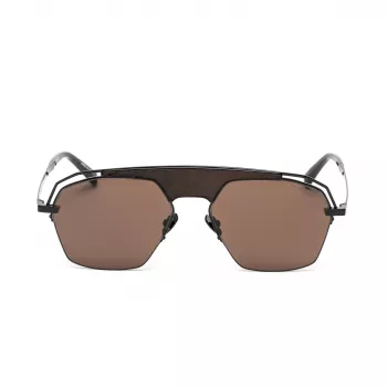 BELSTAFF MAN MAXFORDNEGROW Okulary przeciwsłoneczne 57/18/145 mm Czarna oprawka Szare szkła UV400